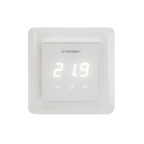 Etherma eTOUCH inbouwthermostaat wit touchpad 16 A, 5-40°C